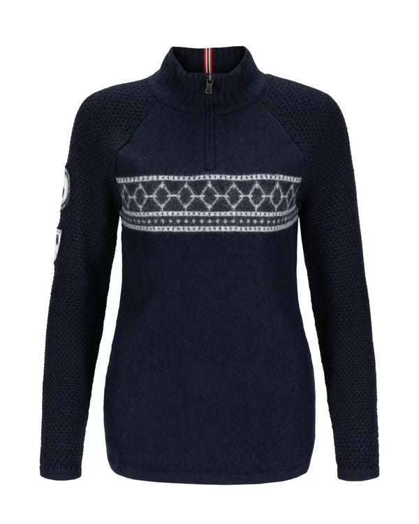 Amundsen Women's Boiled Ski Sweater - Faded Navy