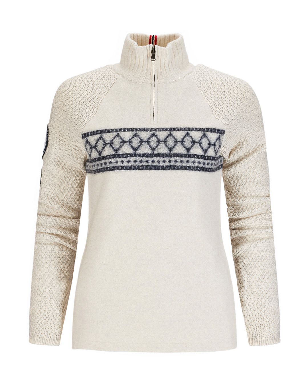 AMUNDSEN Women's Boiled Ski Sweater in Oatmeal