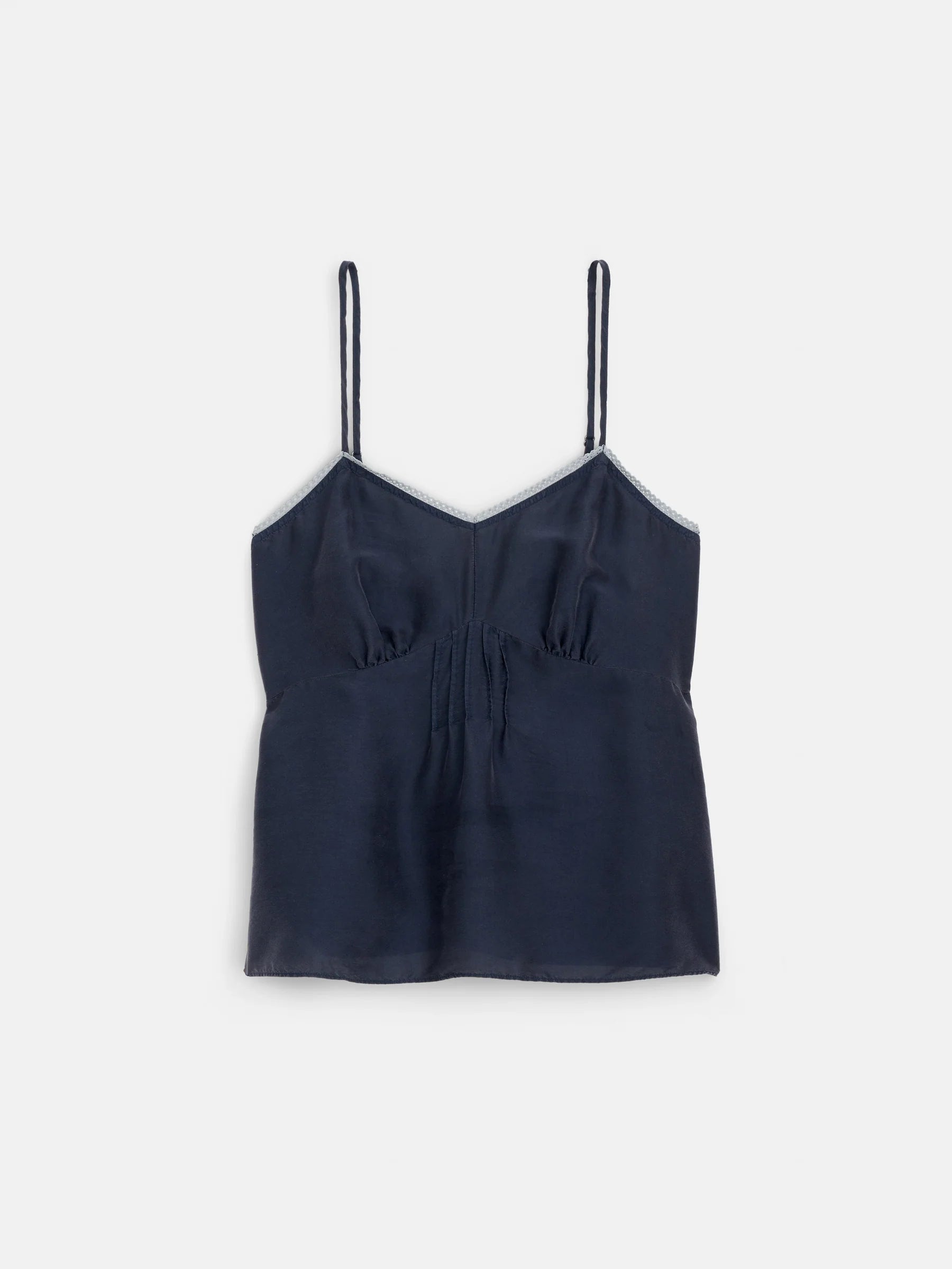 Alex Mill Lilly Cami In Washed Silk- Navy