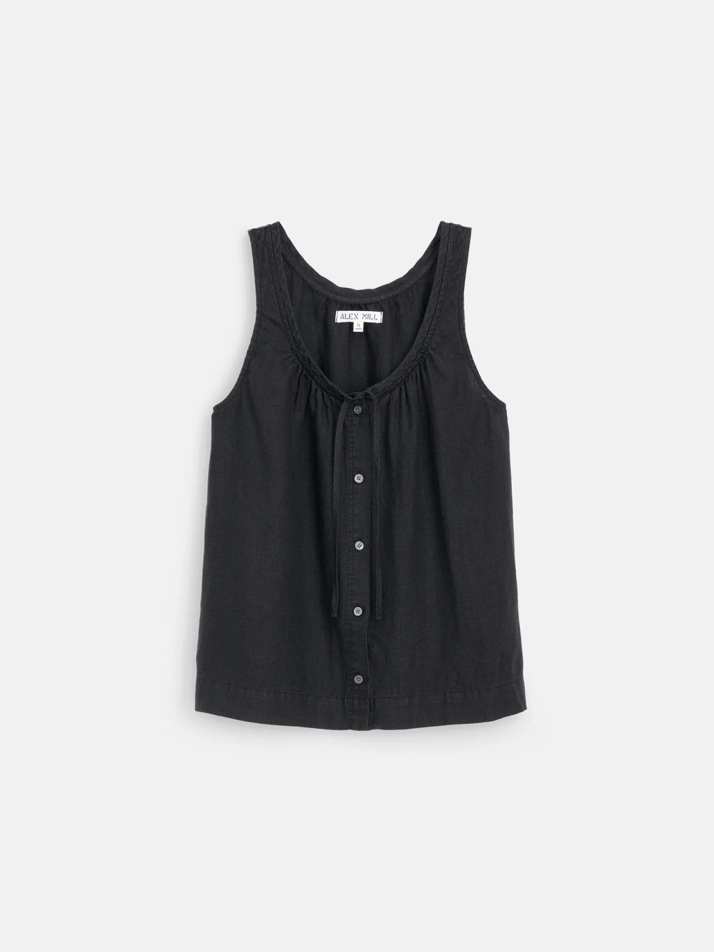 Alex Mill Sidney Top in Linen- Black