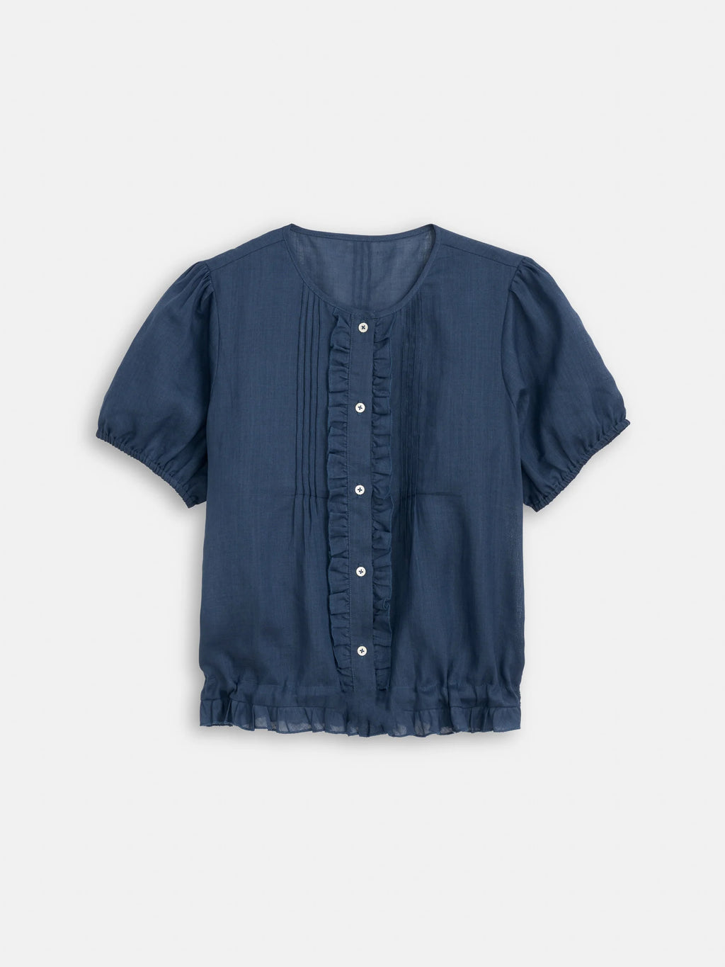 Alex Mill Brittany Top In Ramie - Navy