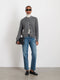 Alex Mill Nico Cardigan in Heathered Cotton  - Heather Grey