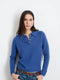 Alex Mill Alice Polo in Cashmere  - Infinity Blue