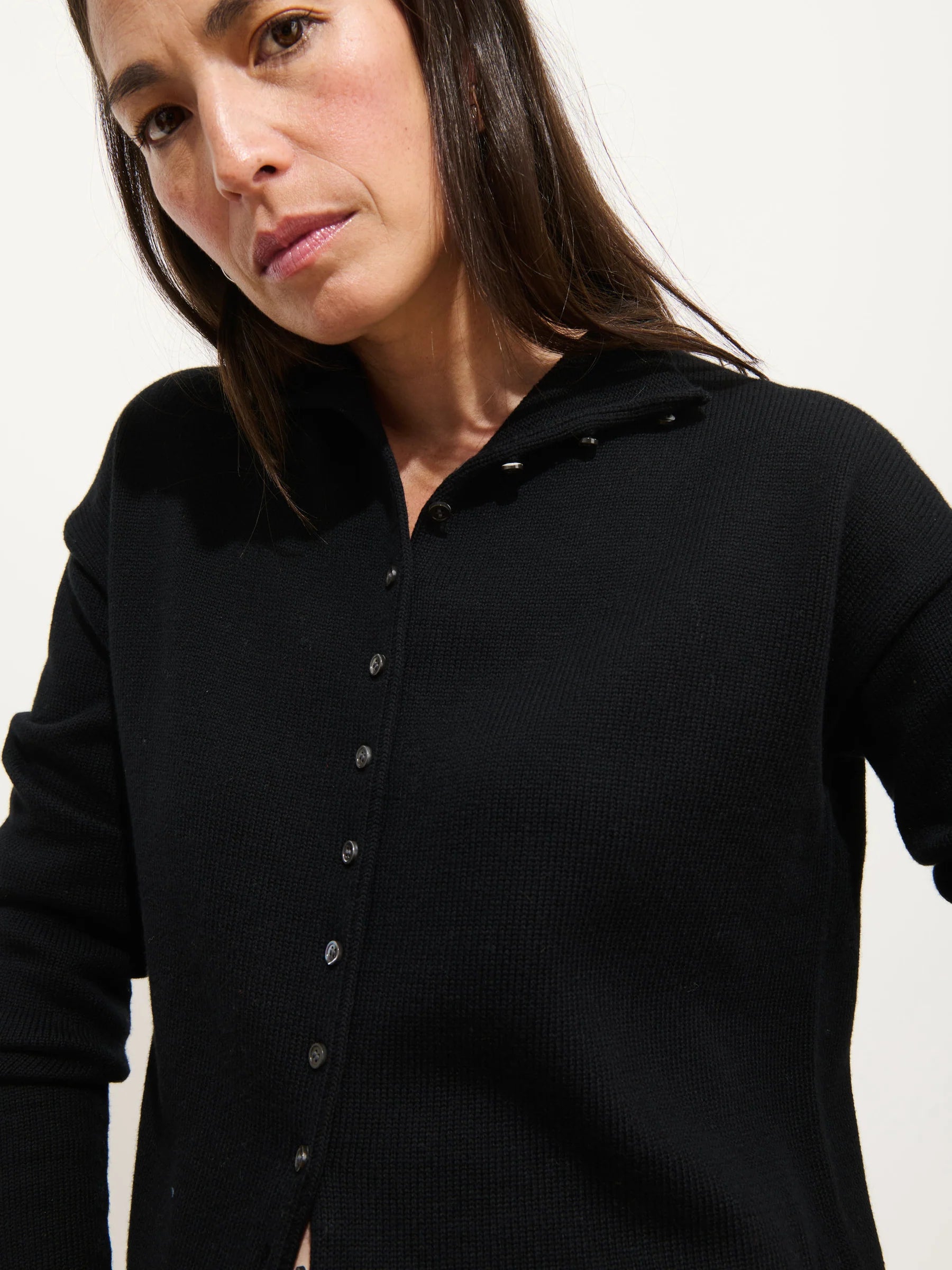 Alex Mill Taylor Cardigan In Cotton Cashmere- Black
