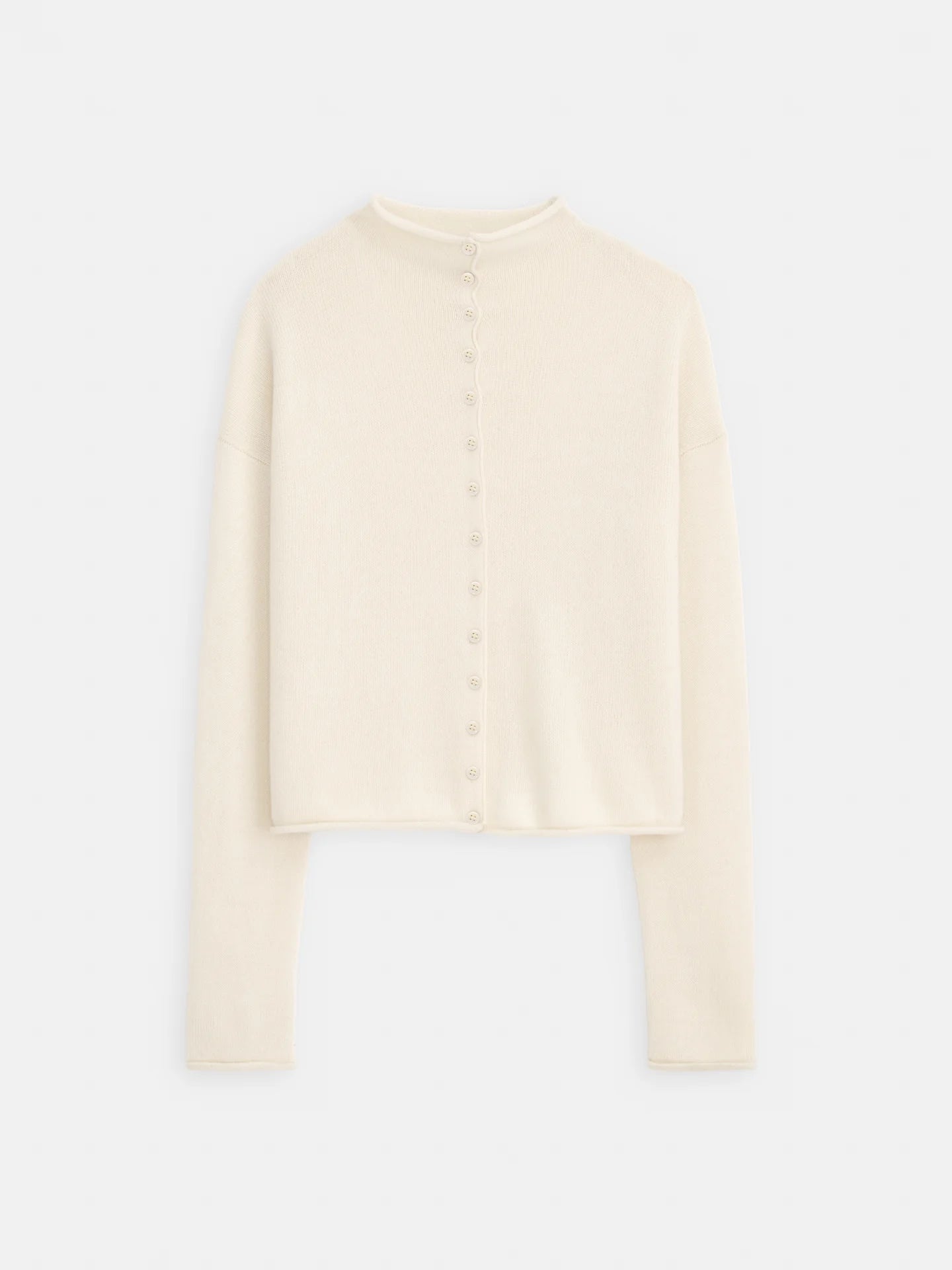 Alex Mill Taylor Cardigan in Washed Cashmere - Cloud