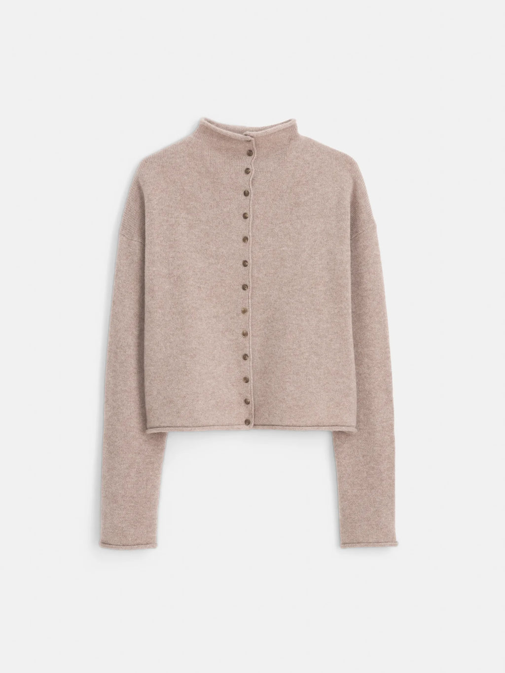 Alex Mill Taylor Cardigan in Washed Cashmere - Toast