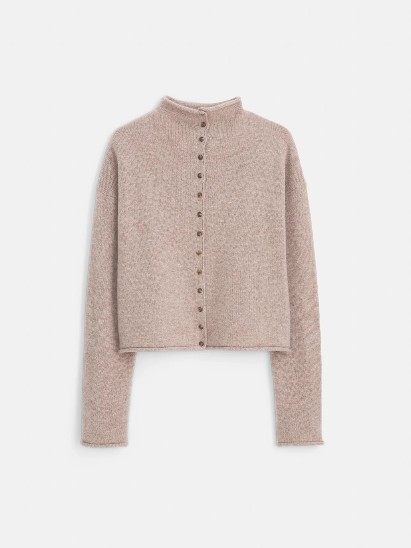 Alex Mill Taylor Cardigan in Washed Cashmere - Toast