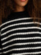 Alex Mill Normandie Alpaca Stripe Sweater - Black/Ivory