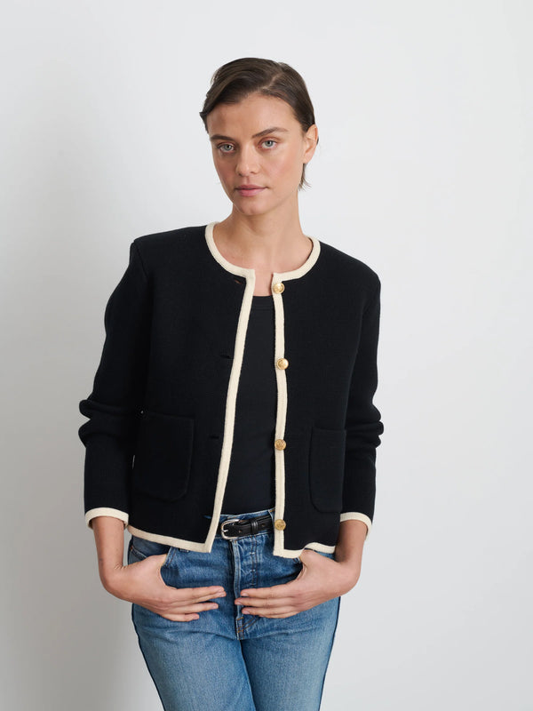 Alex Mill Paris Sweater Jacket - Black