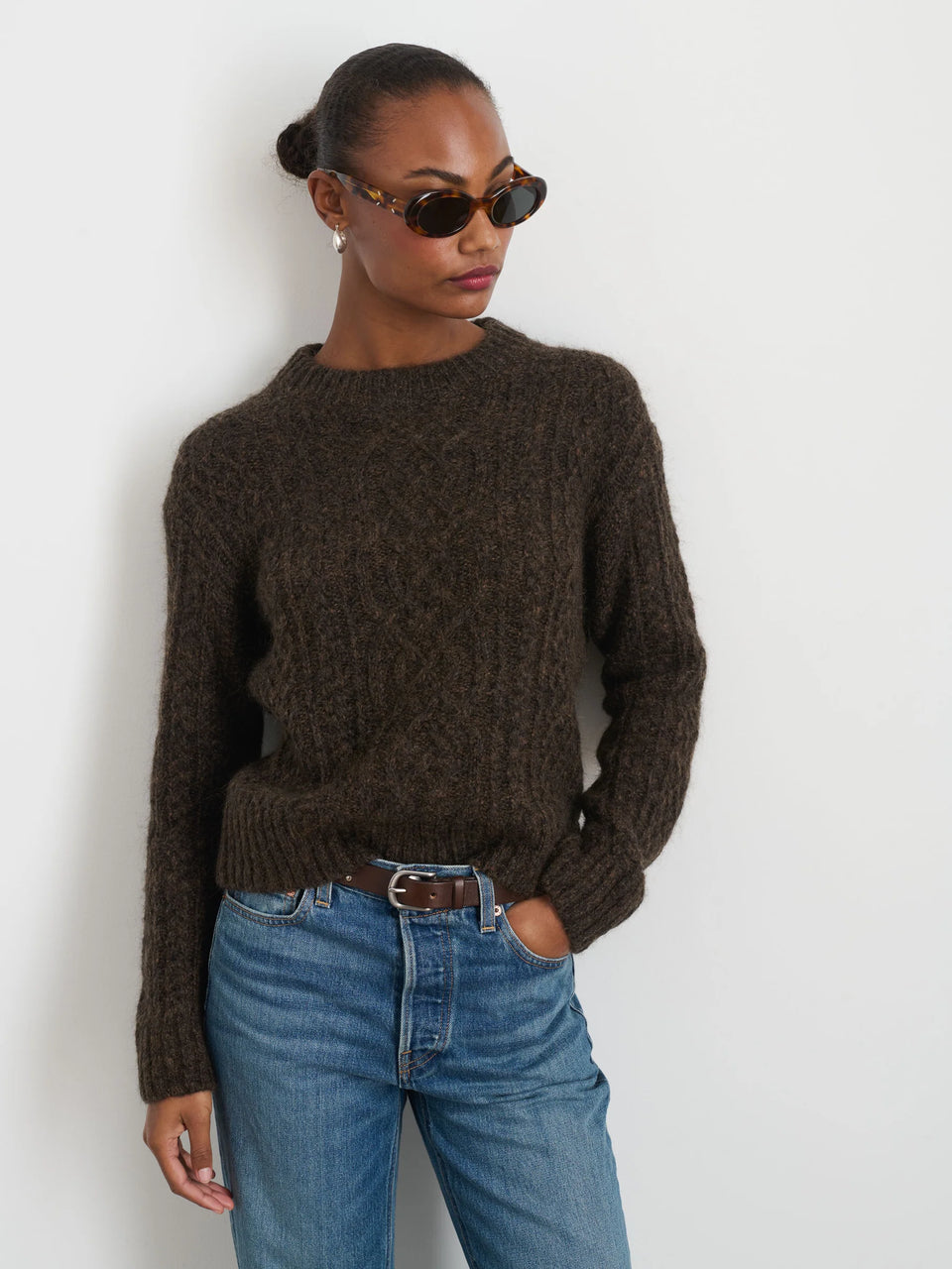 Alex Mill Catskill Sweater  - Dark Timber