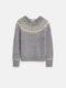 Alex Mill Jaime Fairisle Sweater - Heather Grey