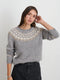 Alex Mill Jaime Fairisle Sweater - Heather Grey