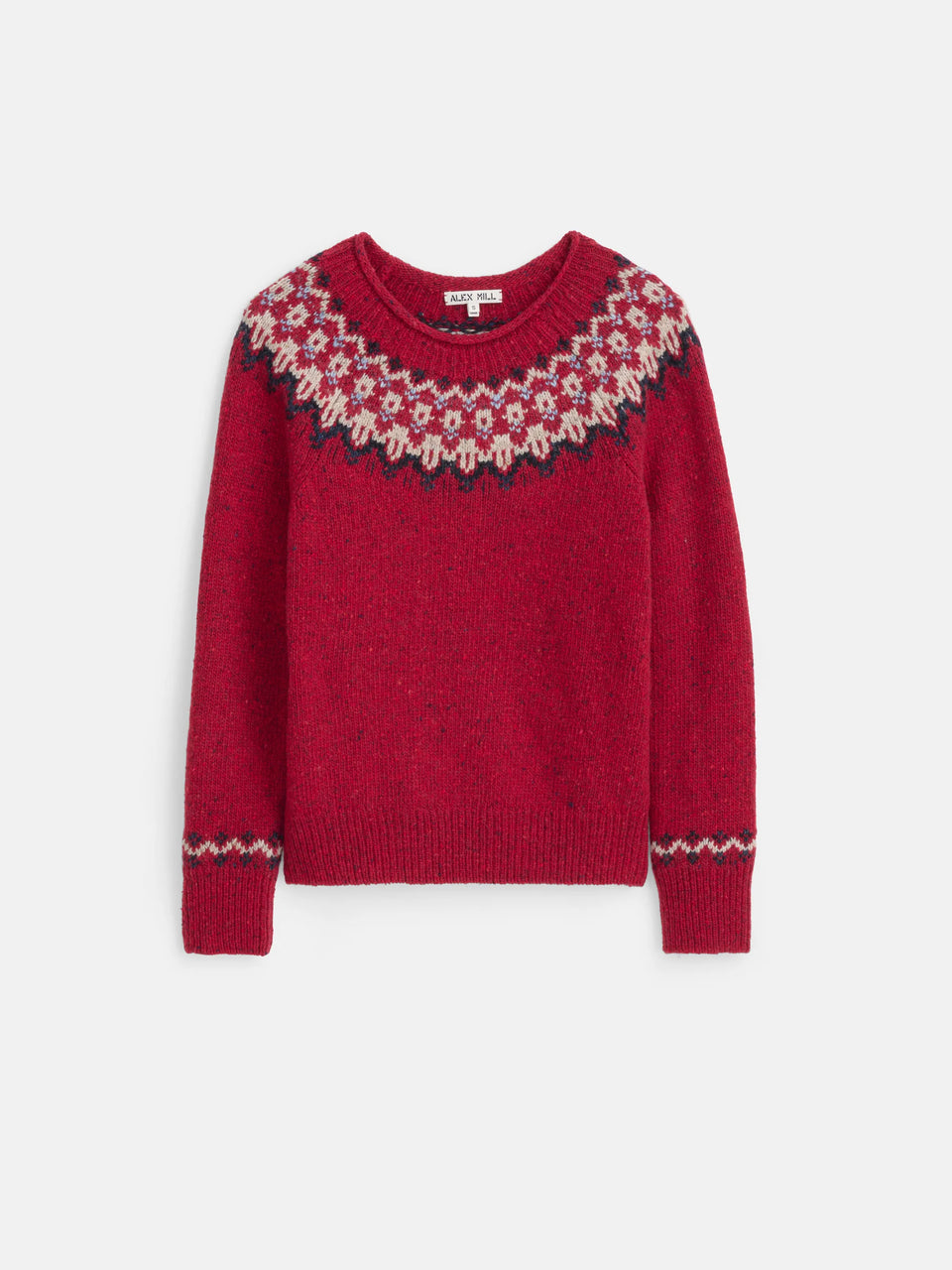 Alex Mill Jaime Fairisle Sweater - Red