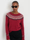 Alex Mill Jaime Fairisle Sweater - Red