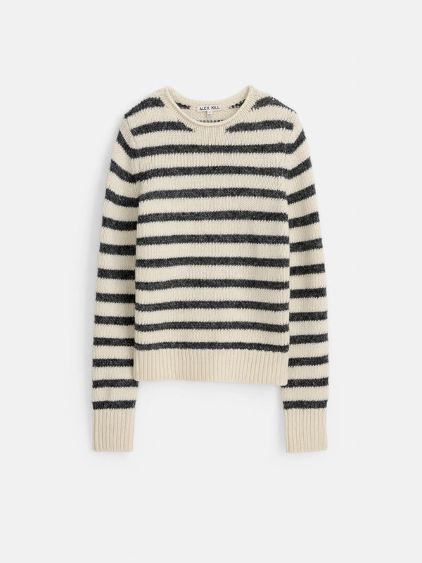 Alex Mill Jaime Striped Sweater  - White/Ash