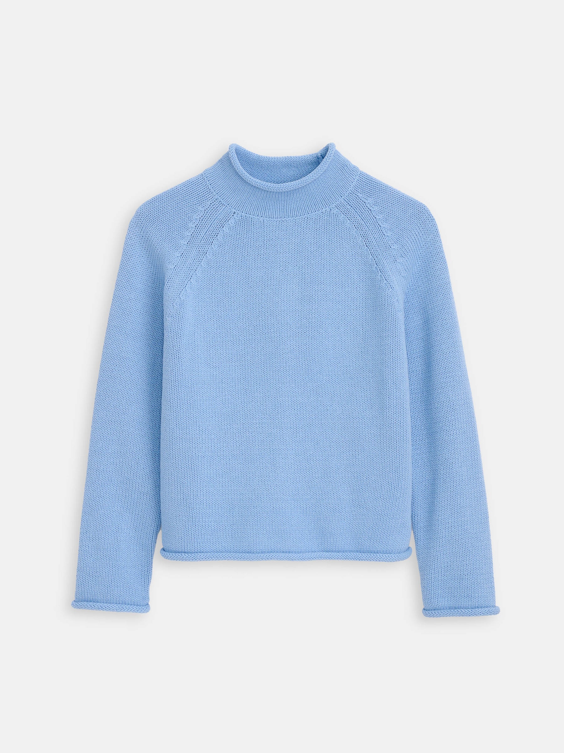 Alex Mill Eastport Rollneck in Cotton - Bel Air Blue