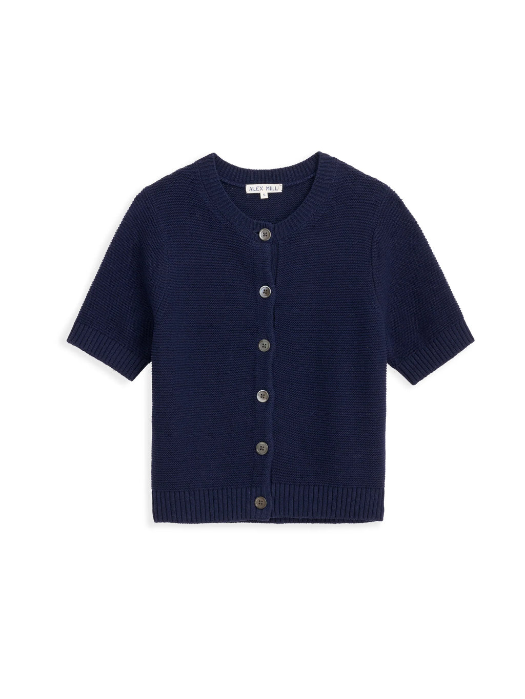 Alex Mill Elle Cardigan In Linen Cotton - Navy Night