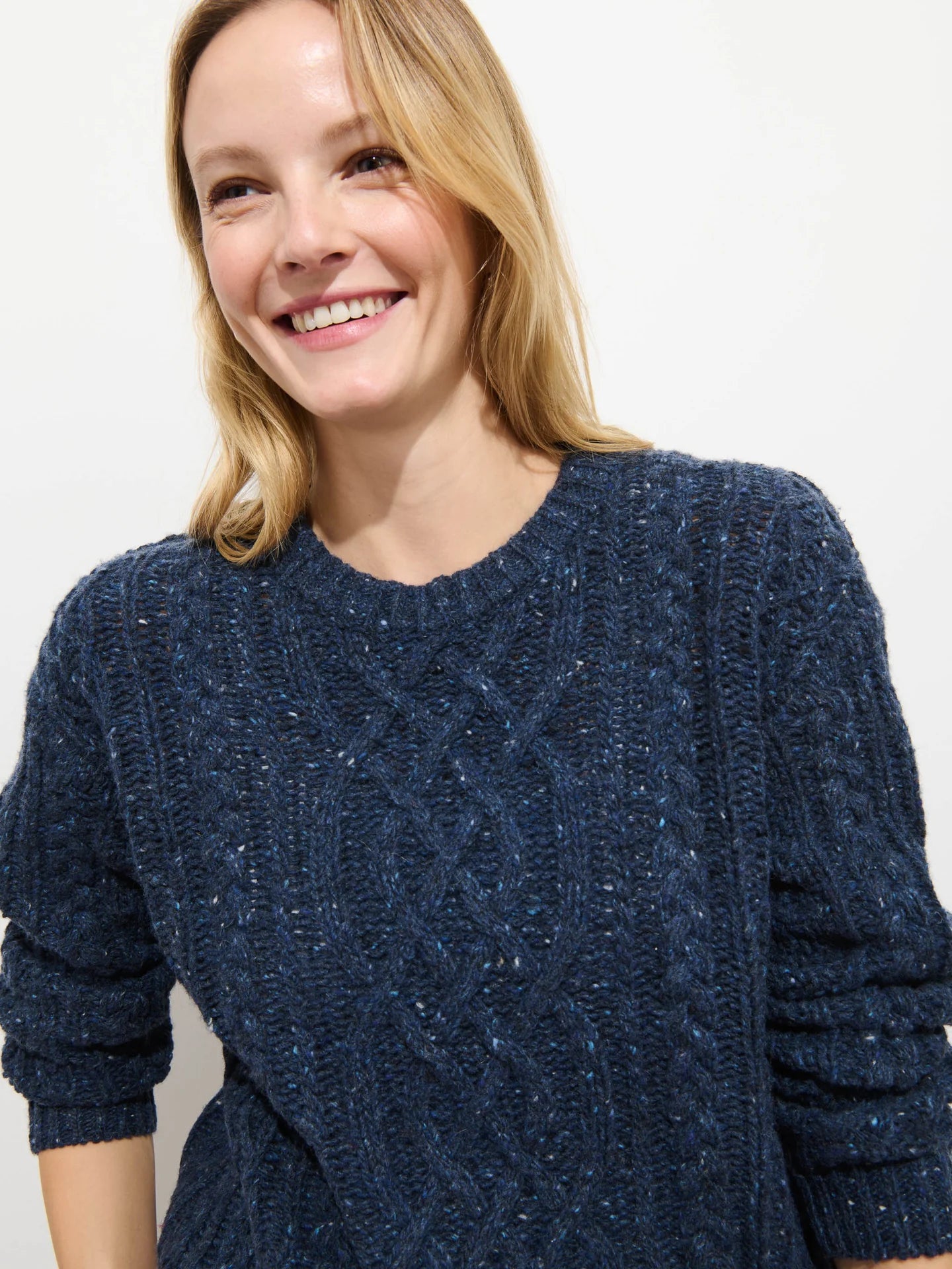 Alex Mill Madelyn Donegal Sweater - Navy