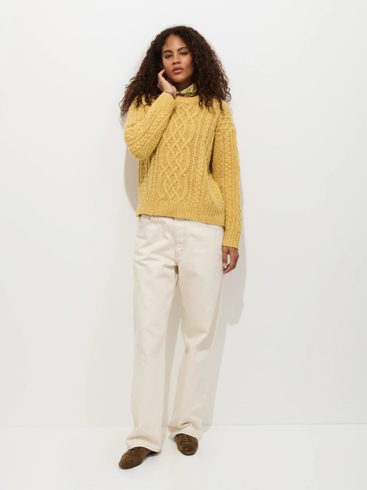 Alex Mill Madelyn Donegal Sweater - Sunflower