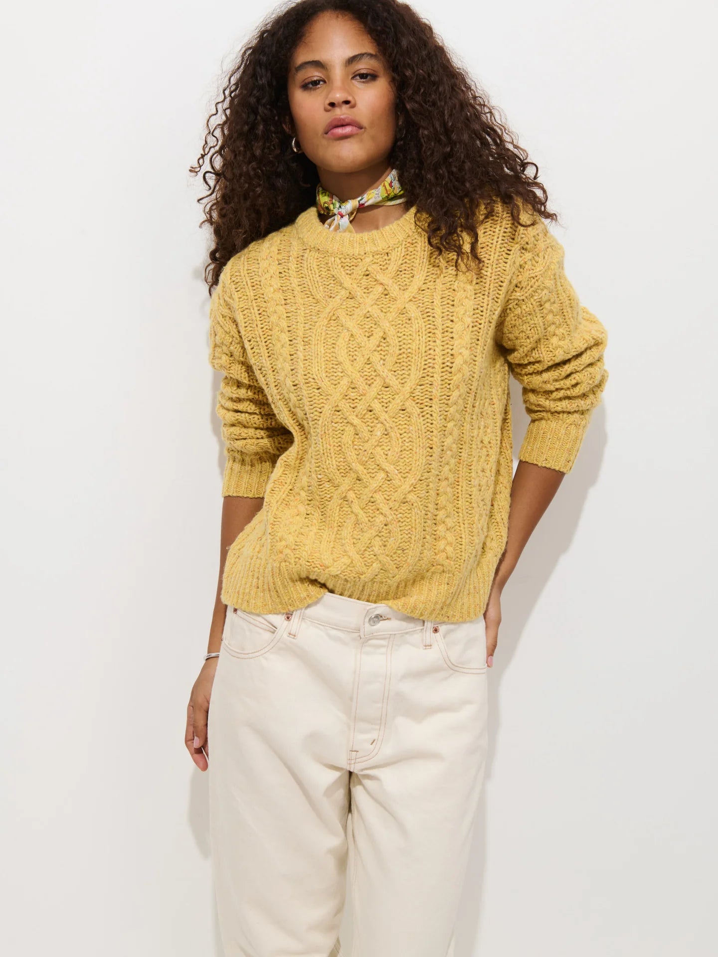 Alex Mill Madelyn Donegal Sweater - Sunflower