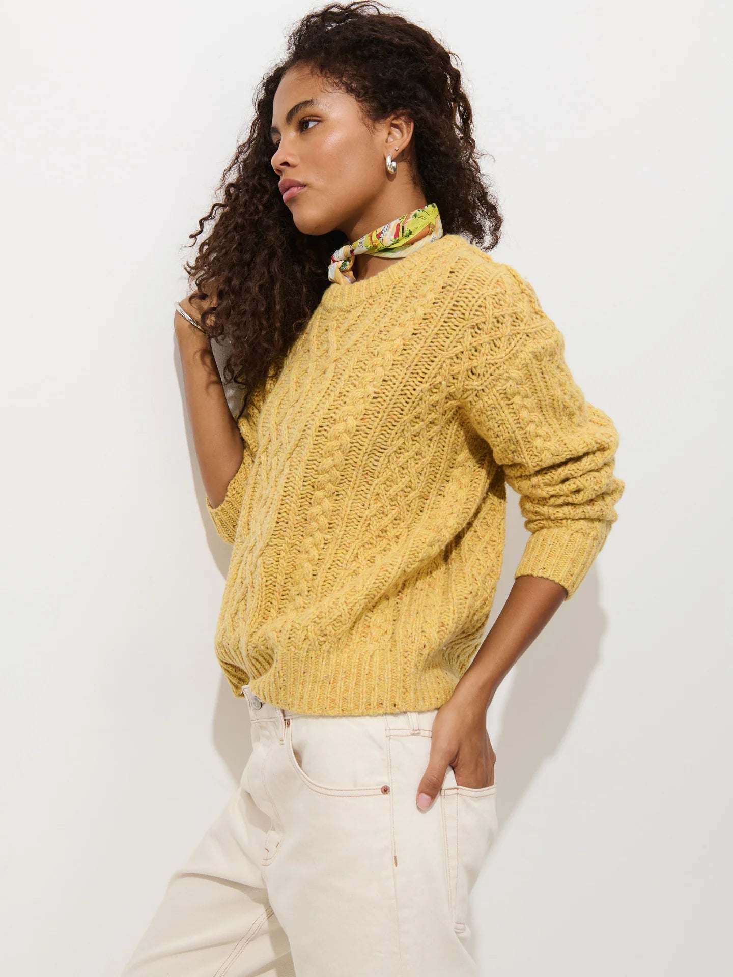 Alex Mill Madelyn Donegal Sweater - Sunflower