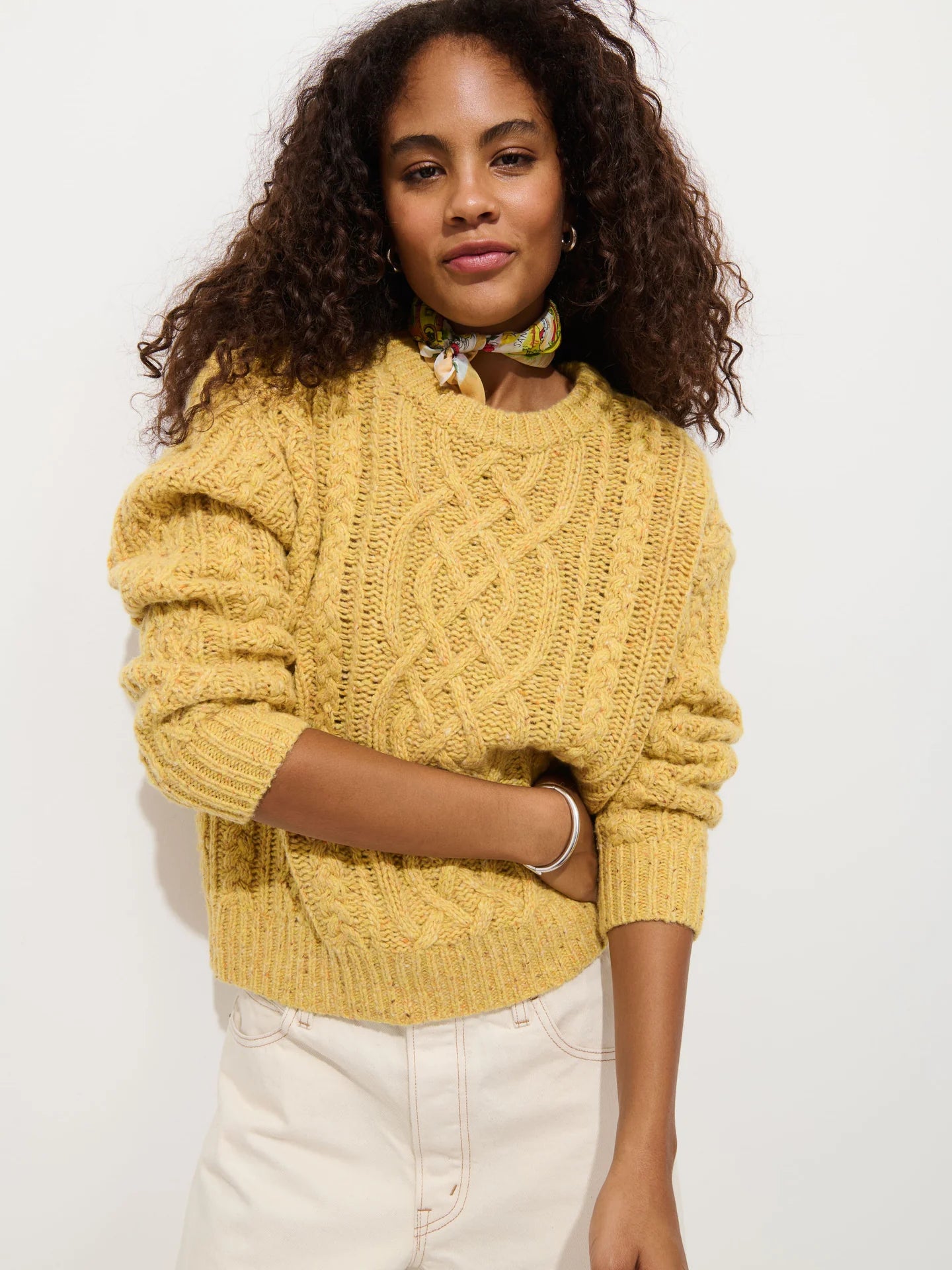 Alex Mill Madelyn Donegal Sweater - Sunflower