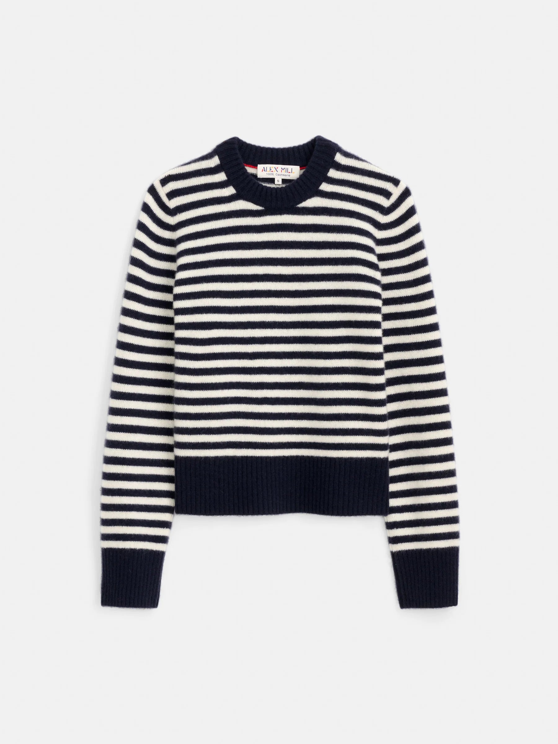 Alex Mill Marais Striped Cashmere Sweater - Navy