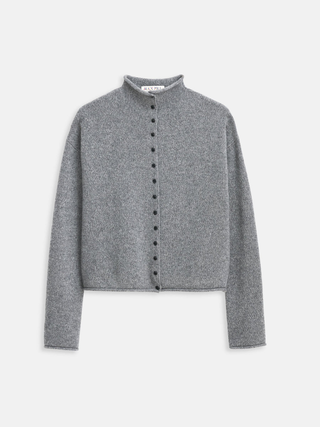 Alex Mill Taylor Cardigan In Cotton Cashmere - Marbled Grey