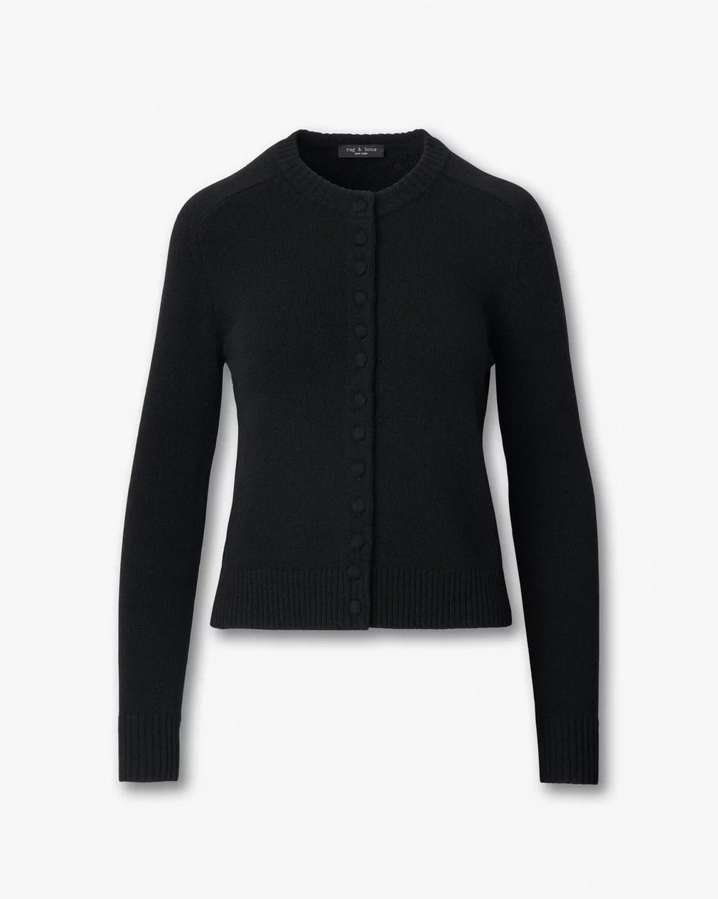Rag & Bone Wallace Crewneck Cardigan - Black