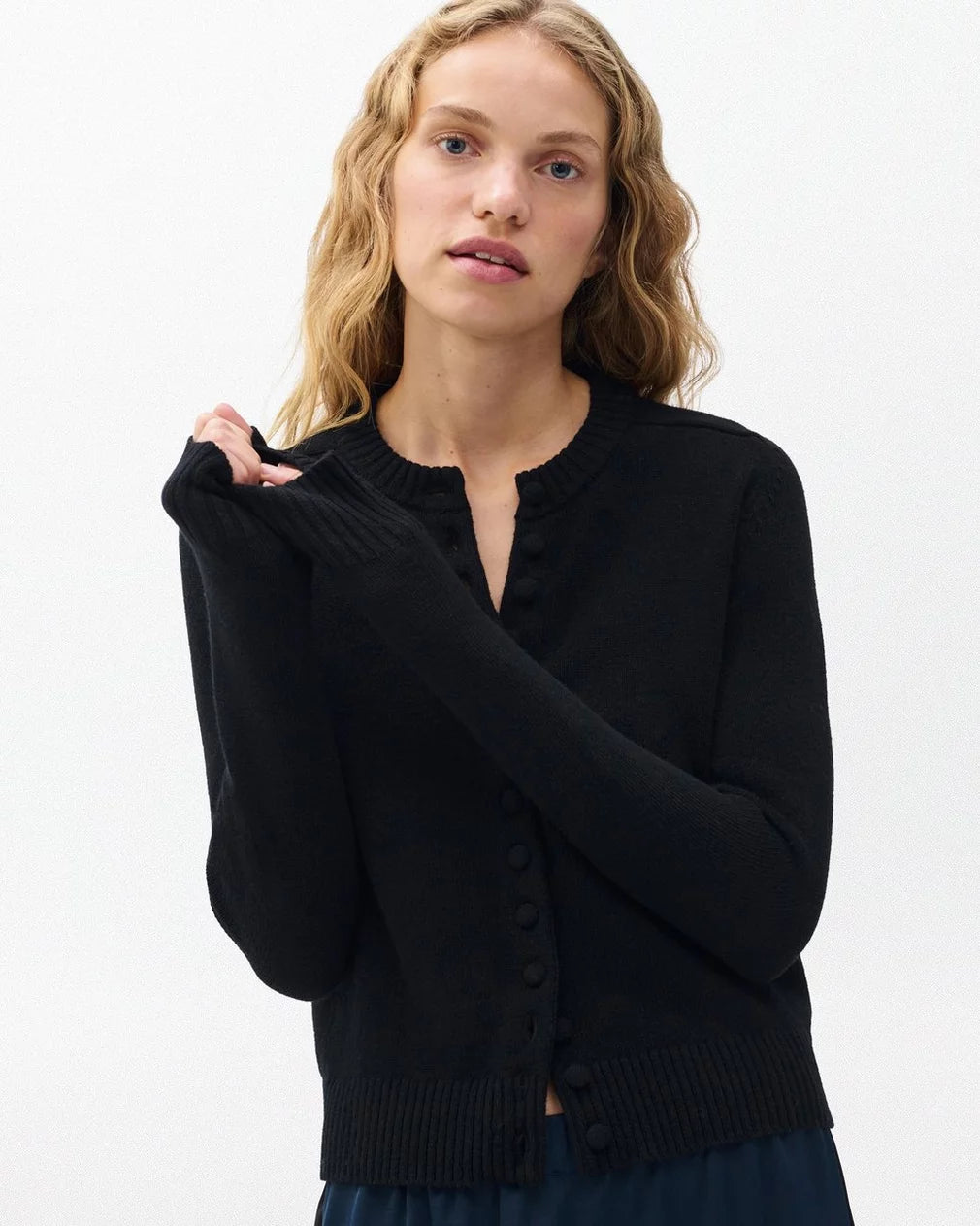 Rag & Bone Wallace Crewneck Cardigan - Black
