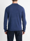 Vince Wool Long-Sleeve Polo Sweater in Regal Blue