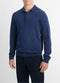 Vince Wool Long-Sleeve Polo Sweater in Regal Blue