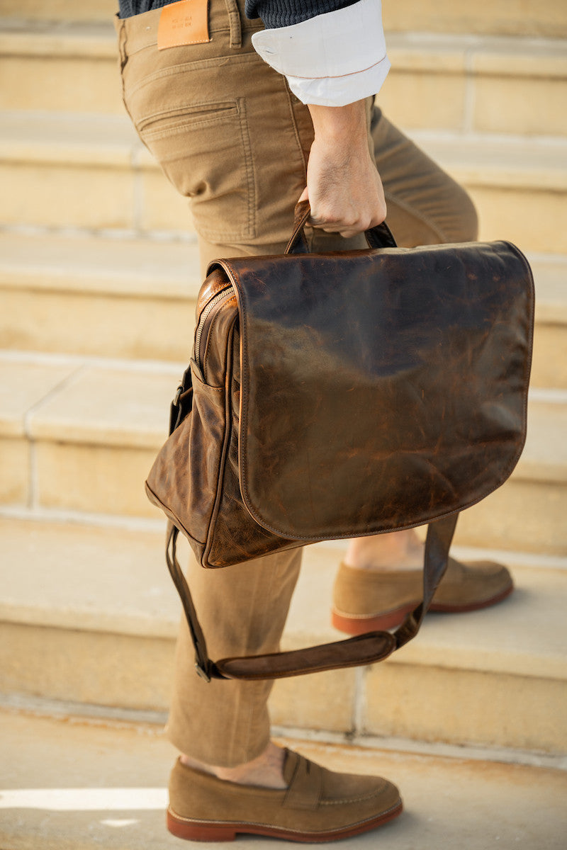 Moore & Giles Wynn Mail Bag - Brompton Brown