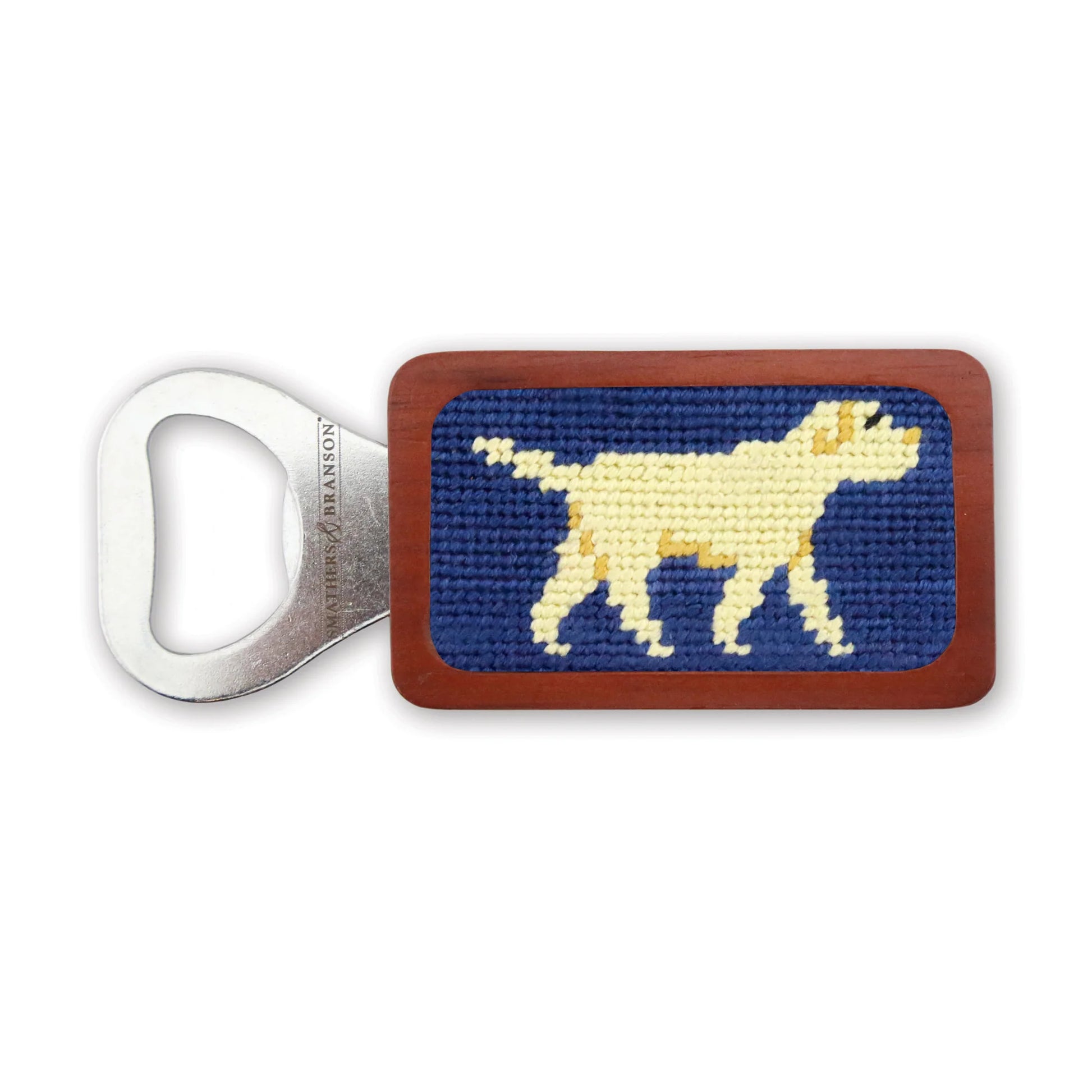 Smathers & Branson Yellow Lab Bottle Opener - Classic Navy