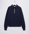 Merz b. Schwanen ZIPC01 Zip Collar Sweatshirt, 11oz/sq.yd., Relaxed Fit - Dark Navy