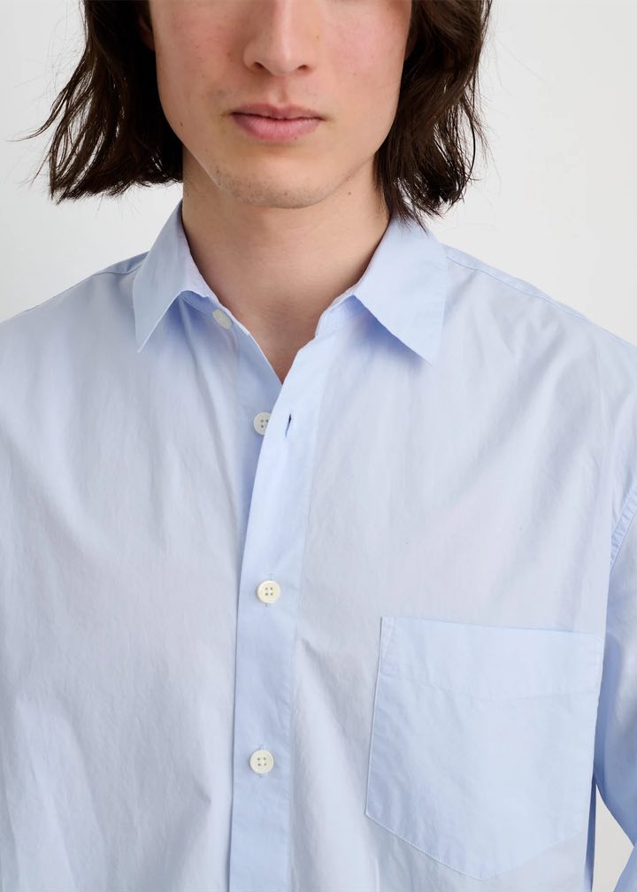 Alex Mill Mill Shirt in Paper Poplin - Calm Blue