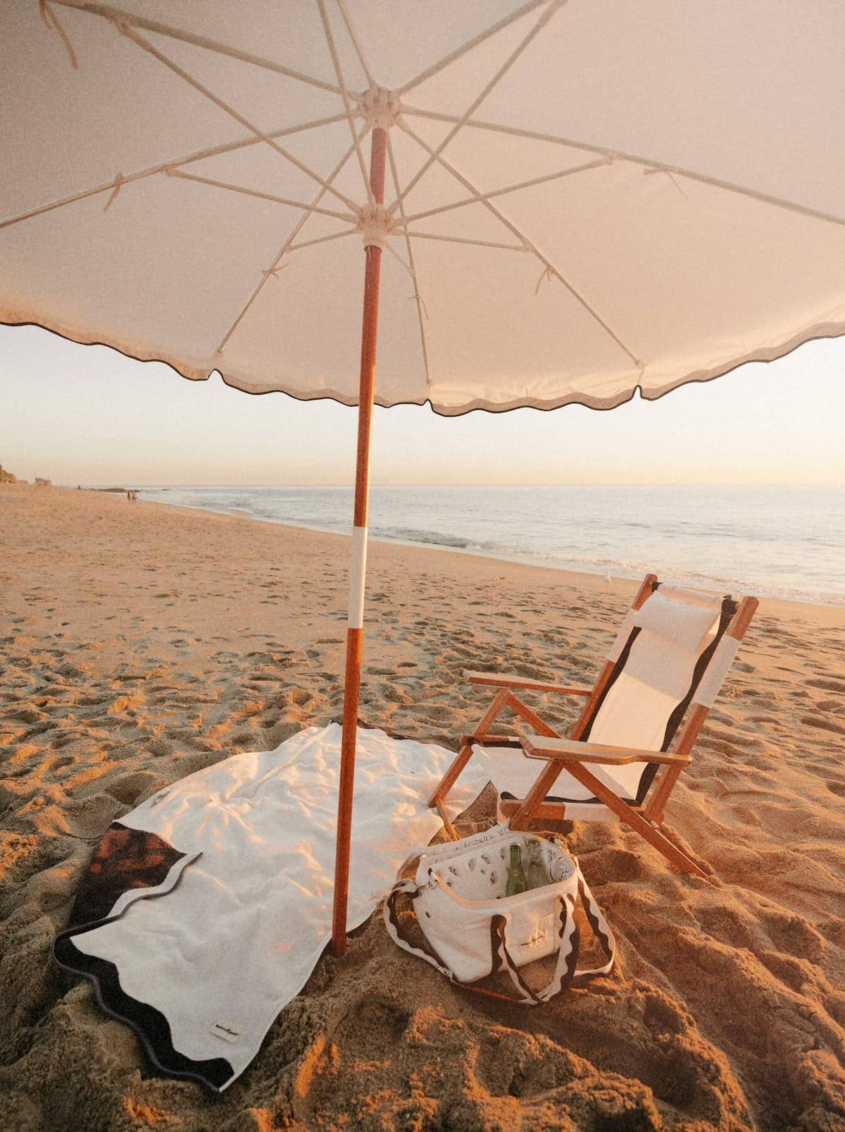 Business & Pleasure Co. The Amalfi Umbrella - Rivie White