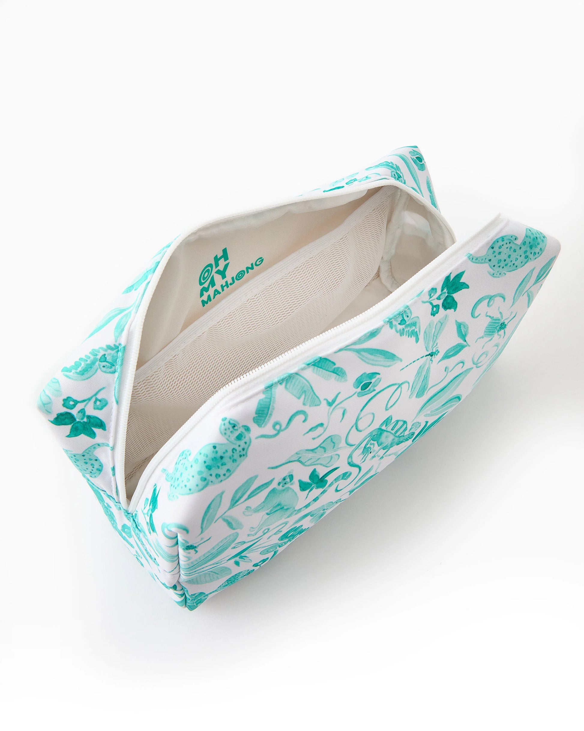 Oh My Mahjong Amazon Green Tile Storage Bag X Catherine Cartie Collab