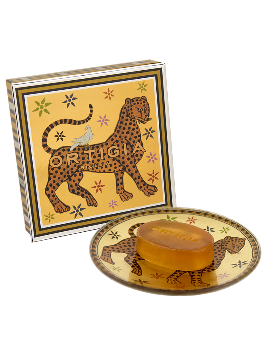 Ortigia Ambra Glass Plate & Soap