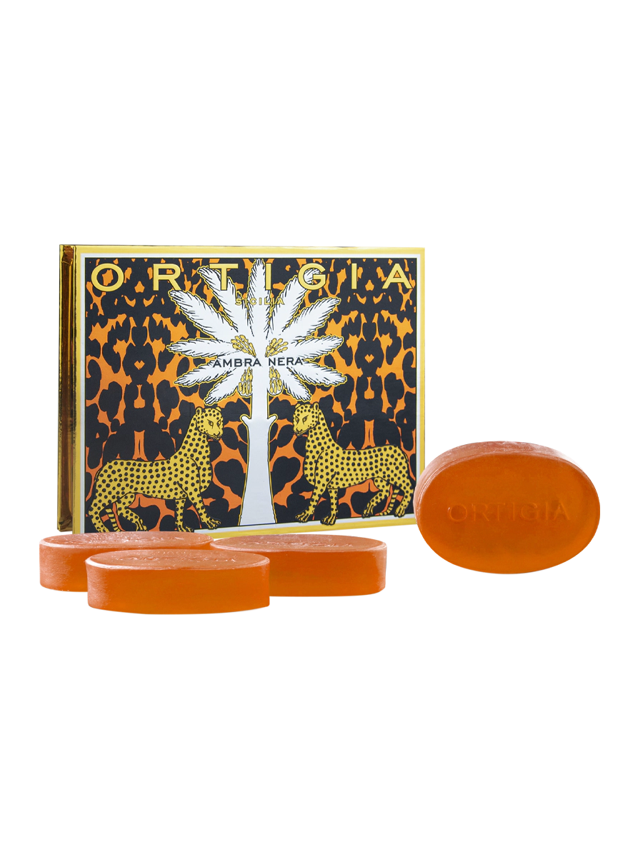 Ortigia Ambra Nera Glycerine Soap Small Box