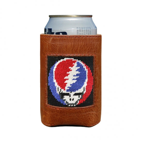Smathers & Branson Steal Your Face  Needlepoint Can Cooler (Black)