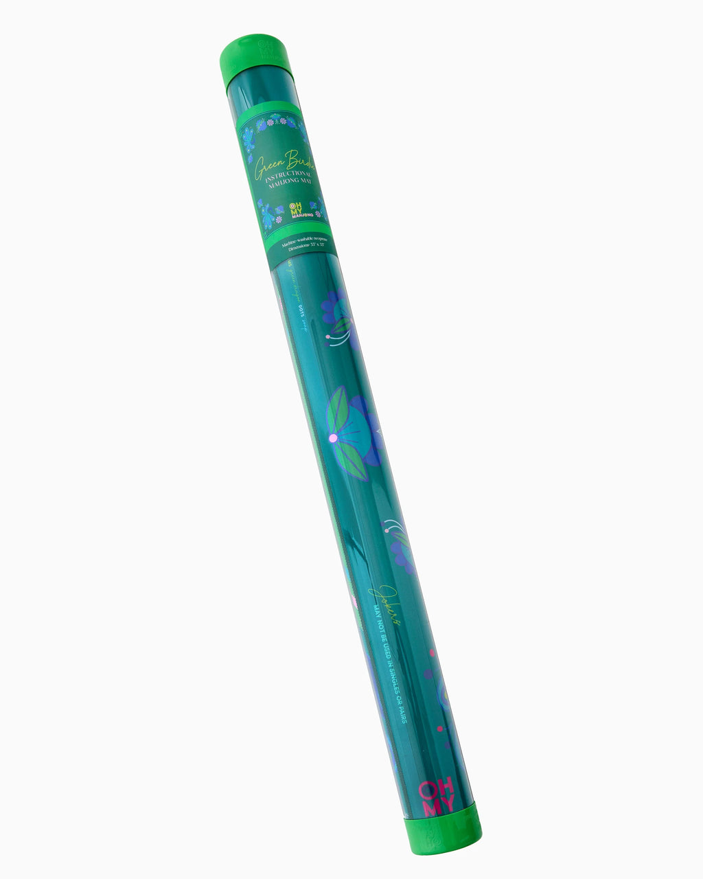 Oh My Mahjong Birdie Green Mat in Tube
