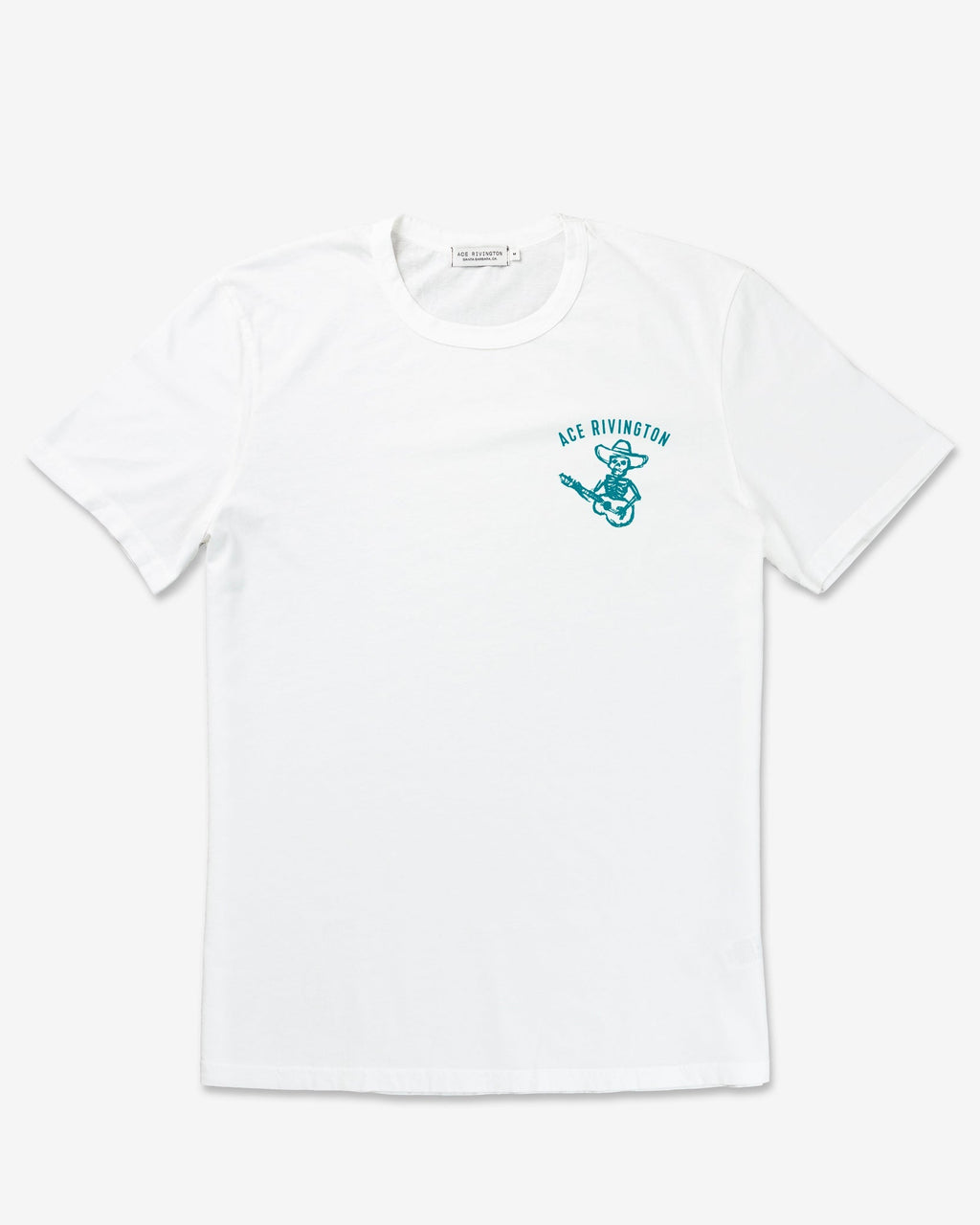 Ace Rivington Supima Crewneck Shortsleeve Tee - Bones Chalk