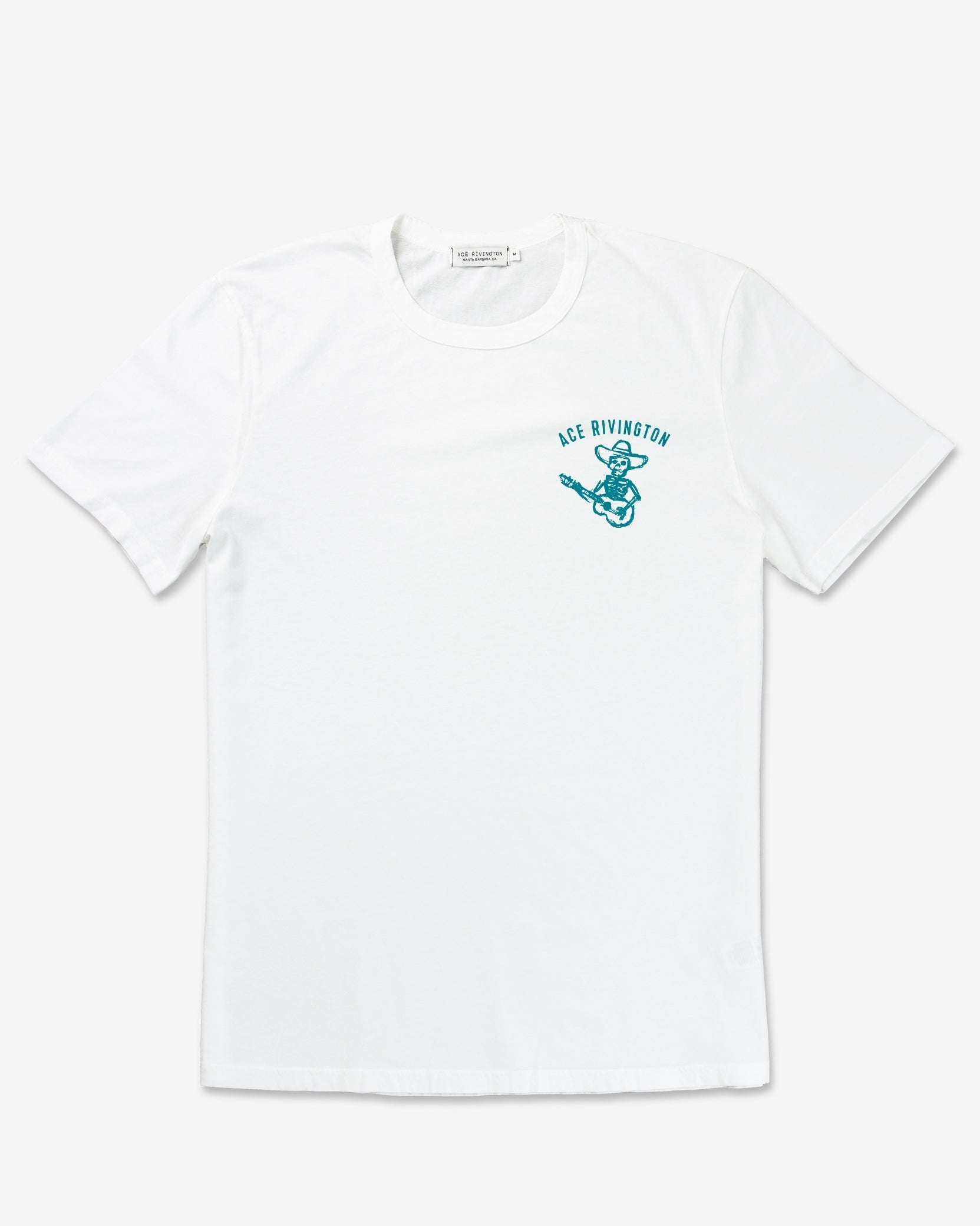 Ace Rivington Supima Crewneck Shortsleeve Tee - Bones Chalk