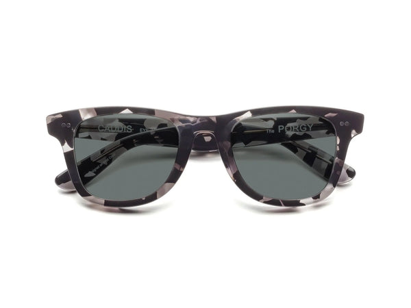 Caddis Porgy Backstage Polished Black Tortoise - Gray Lens - Sunglasses