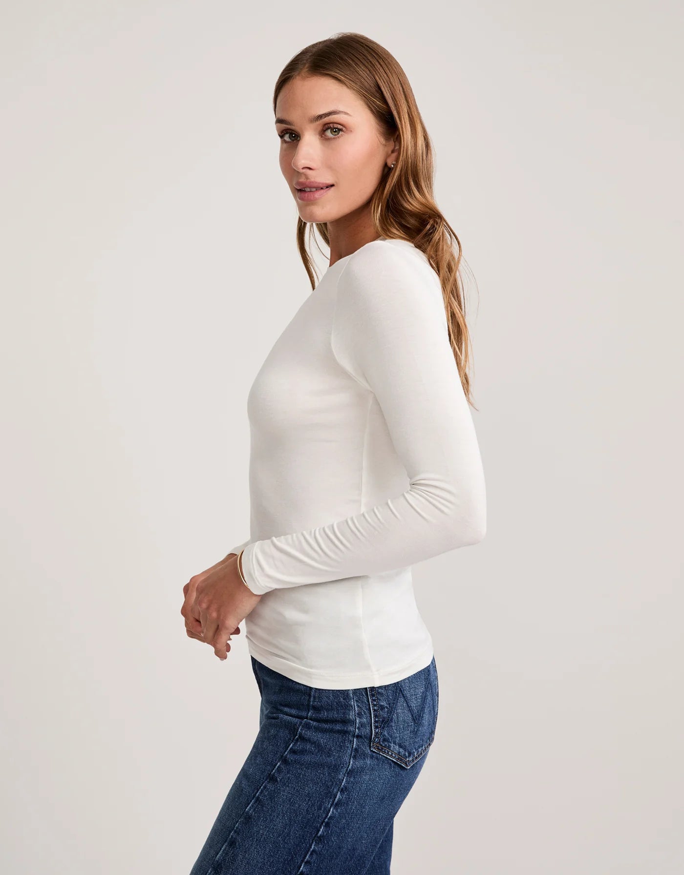 Maison Wheat Chicago Long Sleeve - White