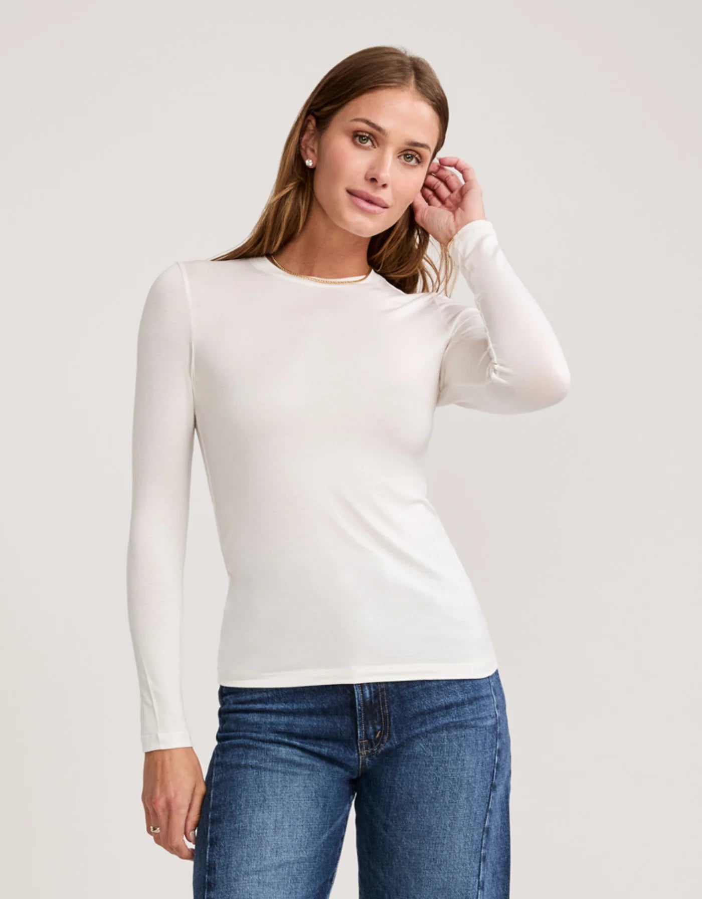 Maison Wheat Chicago Long Sleeve - White