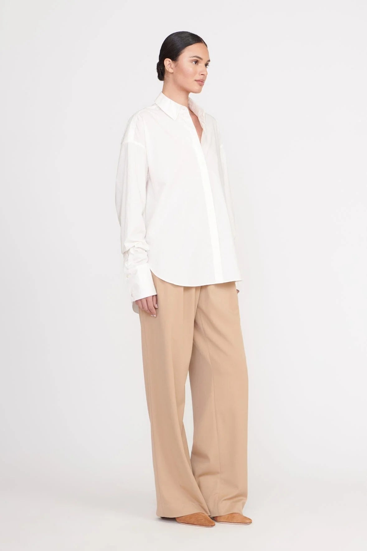Staud Colton Shirt - White