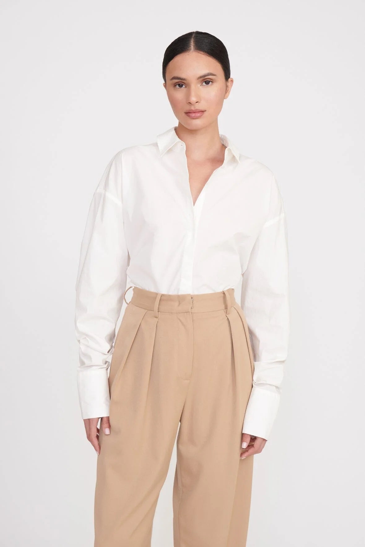 Staud Colton Shirt - White
