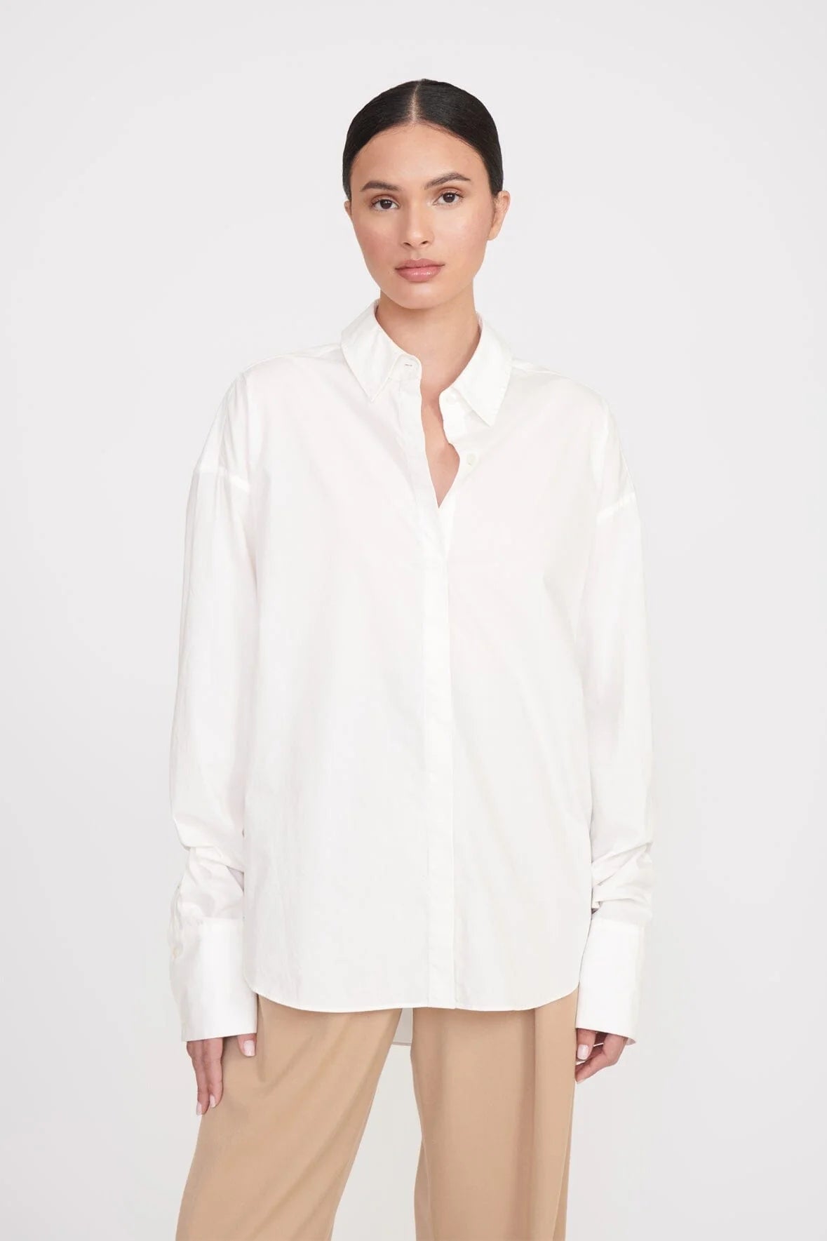 Staud Colton Shirt - White